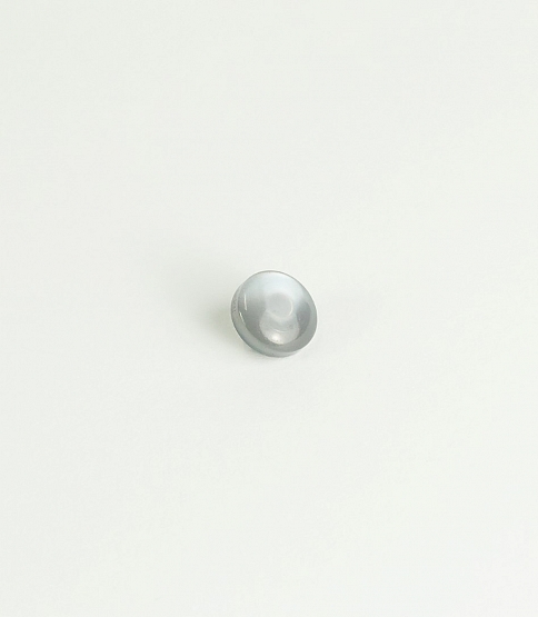 Dome Shank Button Size 16L x10 Light Silver